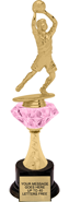 Pink Diamond Riser Trophy on Synthetic Base [10 inch]