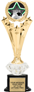 5 Star Wreath Insert Diamond Riser Trophy on Synthetic Base [10.5 inch]