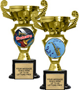Majestic Cup Insert Holder on Synthetic Black Bases [8 inch]