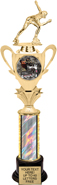 1/2 Cup Insert Riser Trophy on Round Synthetic Base [15 inch]