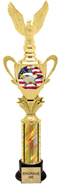 1/2 Cup Insert Riser Trophy on Round Synthetic Base [17 inch]