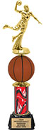 Spinning Squeezable Basketball Riser Trophy [13 inch]