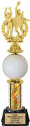 Spinning Squeezable Volleyball Riser Trophy [13 inch]