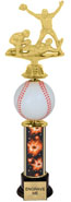 Spinning Squeezable Baseball Riser Trophy [15 inch]