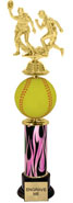 Spinning Squeezable Softball Riser Trophy [15 inch]