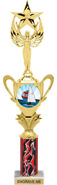 1/2 Cup Insert Riser Trophy on Marble Base [14 inch]