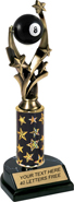 10 inch Billiards Spinning Resin Ball Trophy