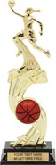 Basketball All-Star Sport Ball Riser Trophy [12 inch] Female