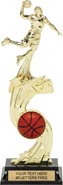 Basketball All-Star Sport Ball Riser Trophy [12 inch] Male