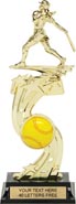 Softball All-Star Sport Ball Riser Trophy [12 inch]