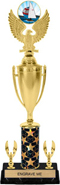 Insert Holder Trophy with Cup & 2 Trims [15 inch]