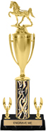 16 inch Trophy with Cup & 2 Trims