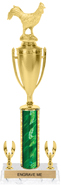 17 inch Trophy with Cup & 2 Trims