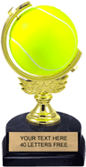 Tennis Trophy with Spinning Squeezable Ball