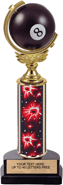 9.5 inch Spinning Squeezable Billiards 8-Ball Trophy
