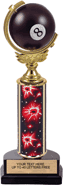 11.5 inch Spinning Squeezable Billiards 8-Ball Trophy