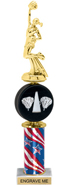14 inch Spinning Squeezable Cheer Riser Trophy