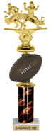 14 inch Spinning Squeezable Football Riser Trophy