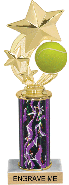 Tennis Shooting Star Spinning Trophy [10 inch]