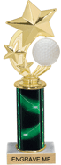 Golf Shooting Star Spinning Trophy [12 inch]