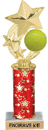 Tennis Shooting Star Spinning Trophy [12 inch]