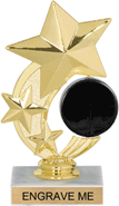 6 inch Hockey Shooting Star Spinning Trophy