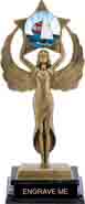 Insert Holder Antiques Gold Tone Figures XL