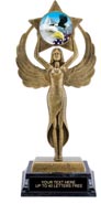 Insert Holder Antiques Gold Tone Figures XL