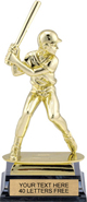 Baseball XL Bright Gold Tone Figure [9.5 inch]