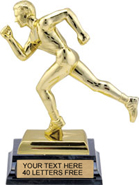 8.5 inch Track XL Bright Gold Tone Figure- Male