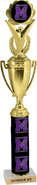 Cup Custom Column & Insert Trophy on Marble Base [16 inch]