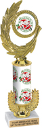 Gold Wreath Riser Custom Column & Insert Trophy [12 inch]