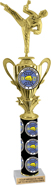 1/2 Cup Custom Insert & Column Riser Trophy on Marble Base [17 inch]