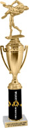 Cup Custom Column Trophy on Marble Base [14 inch]