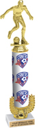 Gold Wreath Riser Custom Column Trophy [14 inch]