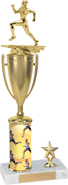Custom Column Trophy with Cup & 1 Trim [15 inch]