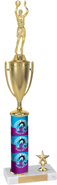 17 inch Custom Column Trophy with Cup & 1 Trim