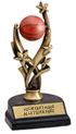 Basketball Spinning Resin Ball Trophy [7 inch]