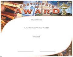 Full Color Certificates: Award