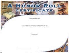 Full Color Certificates: A Honor Roll