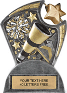 Cheer Spinning Sport Resin Trophy [5.75 inch]