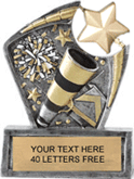Cheer Spinning Sport Resin Trophy [4.75 inch]