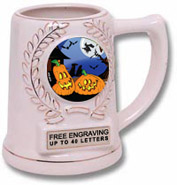  Ceramic Award Mug- White w/ insert
