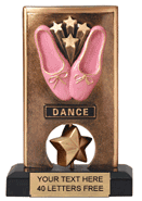Dance Spinning Resin Trophy [6.5 inch] large