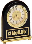 Desk Clock with Black Lacquer Piano Finish