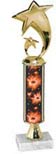 Gold Stem Riser Trophy on Marble Base [13 inch]