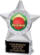 Krystal Clear Star Ice Award w/ Insert [6 inch]