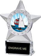 Krystal Clear Star Ice Award w/ Insert [6 inch]