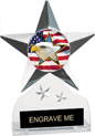 Krystal Clear Acrylic Star Ice Award w/ Insert