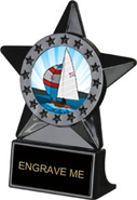 Black Star Ice Award w/ Insert [5.25 inch]